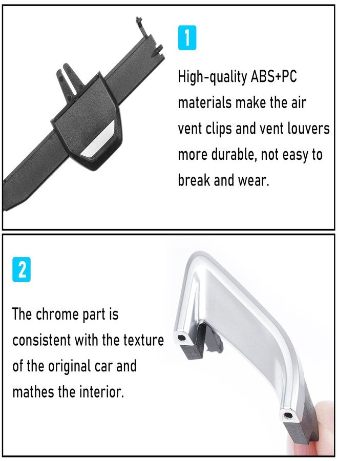 Jaronx Compatible With BMW Air Vent Clips Tab for X5 G05 2019-2023/X6 G06 2020-2023/X7 G07 2019-2023,Upgraded AC Vent Clips Air-Conditioning Outlet Tab Trim Set for BMW X5 G05/X6 G06/X7 G07(Left Side) - Image 4
